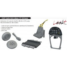 1/72 Supermarine Spitfire Mk.Vb Detail Set for IBG Models Kit