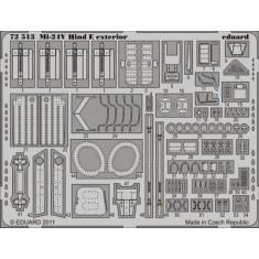 Photo-etched parts for 1/72 Mil Mi-24V Hind E Exterior for Zvezda kit