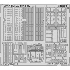 1/72 B-25C/D Bomb Bay Photo-etched set for Airfix kits