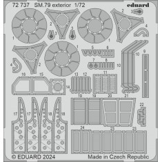1/72 Savoia-Marchetti SM.79 Sparviero Exterior Photo-etched set for Italeri kits