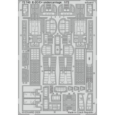 1/72 Grumman E-2C/C+ Hawkeye Undercarriage PE parts for Heller kits
