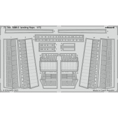 1/72 TBM-3 Avenger Landing Flaps Photo-etched set for Hobby Boss kits
