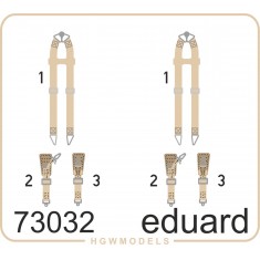 1/72 WWII Luftwaffe Bombers Super Fabric Seatbelts (1 Photo-Etched Sheet)