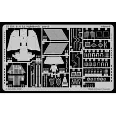 Colour Photoetch for 1/72 Lockheed F-117 Nighthawk for Hasegawa kit