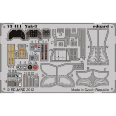 Colour Photo-Etched set for 1/72 Yak-3 for Zvezda kit