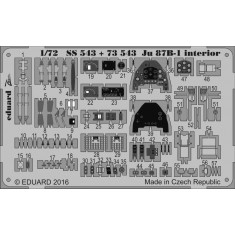 1/72 Junkers Ju 87B-1 Stuka Detail Set for Airfix kit #03087 (2 PE sheets)