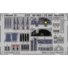 1/72 Sukhoi Su-24M Interial Detail Set for Trumpeter kit (2 Photo-Etched Sheets)
