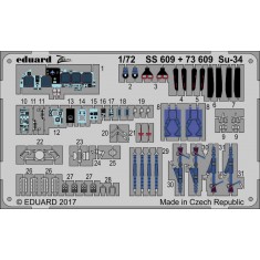 1/72 Russian Su-34 Colour PE Set for Trumpeter Model #01652