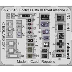 1/72 Fortress Mk.III Front Interior Photo etched set for Airfix kits