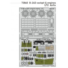 1/72 B-24D Cockpit and Engines Photo-etched set for Airfix kits
