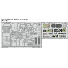 1/72 B-24D Nose and Radio Compartment Photo-etched set for Airfix kits