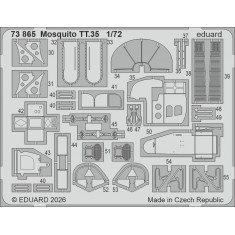 1/72 de Havilland Mosquito TT.35 Photo-etched set for Airfix kits