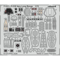 1/72 North American P-51D Very Long Range Photo-etched Detail Set for Arma Hobby Kit