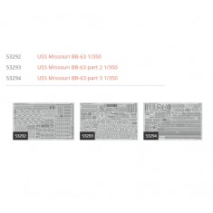 1/350 USS Missouri BB-63 Detail Parts for HobbyBoss kits