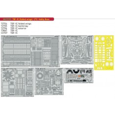 1/72 TBF-1C (folded wings) Photo-etched Super Detail set for Hobby Boss kit
