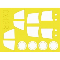 1/72 Saab J-35 Draken Paint Mask for Hasegawa kit