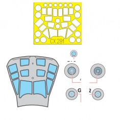 1/72 Alenia C-27J Spartan Paint Mask for Italeri kit