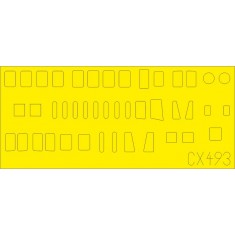 1/72 Kawanishi H8K2 Emily Fuselage Windows Paint Mask for Hasegawa kit
