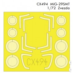 1/72 Russian Mikoyan MiG-29 SMT Masks for Zvezda #7309