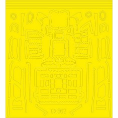 1/72 Lockheed Martin F-35B Lightning II Surface Panels Paint Masking for Italeri kits