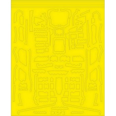 1/72 Lockheed Martin F-35B Surface Panels Paint Masking Sheet for Academy kits