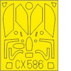 1/72 Mikoyan-Gurevich MiG-21PF Masking Sheet for Eduard kits