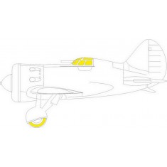 1/72 Polikarpov I-16 Type 5 Paint Masking for Clear Prop kits