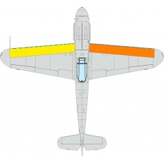 1/72 Messerschmitt Bf 109G Wings Leading Edge Wavy Lines Masks