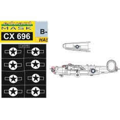1/72 B-24J Liberator US National Insignia Masking for Hasegawa kits