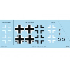 1/48 Messerschmitt Bf 109G-10 Erla National Insignia Decals for Eduard kits