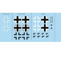 1/48 Messerschmitt Bf 109G-6 National Insignia Decals for Eduard kits