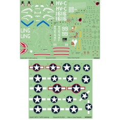 1/48 Lockheed P-38F/G Lightning Decals