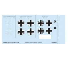 1/48 Focke-Wulf Fw 190A-6 National Insignia Decals for Eduard kits