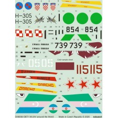 1/48 Mil Mi-24V Around the World Decals for Zvezda kits