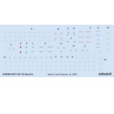 1/48 Messerschmitt Bf 110 Stencils Decals for Eduard kits