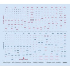 1/48 Mikoyan-Gurevich MiG-15 Czech & Russian Stencils Decals for Bronco/Hobby 2000 kits