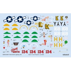 1/48 Lockheed P-38J Lightning Pacific Decals for Tamiya kits