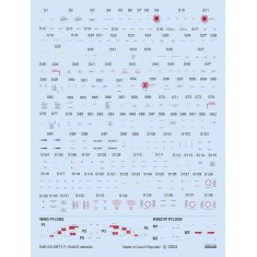 1/48 F-104A/C Stencils Decal for Kinetic kits