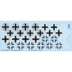 1/72 Focke-Wulf Fw 190A Balkenkreuze Decals for Eduard kit 