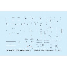 1/72 Grumman F6F Hellcat Stencils for Eduard kit
