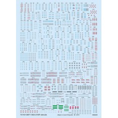 1/72 Mikoyan-Gurevich MiG-21MF Stencils Decals for Eduard kits