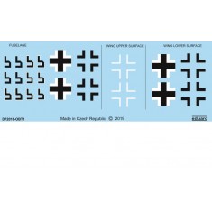 1/72 Focke-Wulf Fw 190A-8 National Insignia Decals for Eduard kits