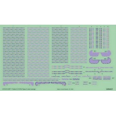 1/72 Fokker D.VII Rib Tapes 4 Colour Lozenge Decals for Eduard kits