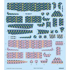 1/72 Fokker D.VII 5color Lozenge Decals for Eduard kits