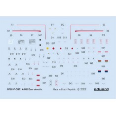 1/72 Mitsubishi A6M2 Zero Stencils Decals for Tamiya/Airfix/Hasegawa kits