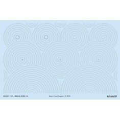 1/32 Triple Radial Rows Raised Rivets 3D Decal