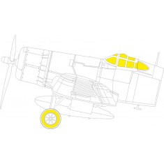 1/48 Vought F4U-2 Corsair Canopies and Wheels Masks for Hobby Boss kits