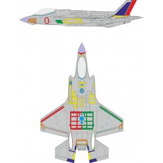 1/48 F-35A Lightning II RAM Coating Early Paint Masks for Italeri kits