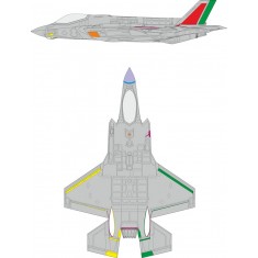 1/48 F-35A Lightning II RAM Coating Late Paint Masks for Italeri kits