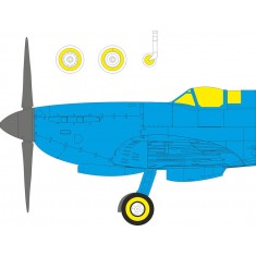 1/48 Spitfire Mk.IXe Canopies Paint Masks for Airfix kits